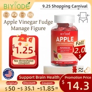 BIYODE Apple Cider Vinegar Edible Gummies 5000mg with Vitamin B9 B12  Vegan Apple Flavor 60 GUMMIES