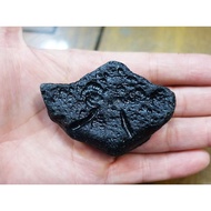 § Energy Ore § RIZALITE Tektite Philippine Meteorite 92g-4 Thailand Black Glass Impact Glass Meteori