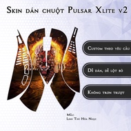 Pulsar Xlite Wireless v2 mouse Skin, Hell Beast model | 3M anti-slip sticker