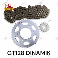 SPROCKET SET DINAMIK/GT128 REAR SPROCKET SETS