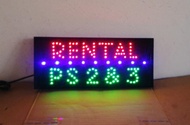 Tulisan lampu led / led sign rental ps 2 & 3