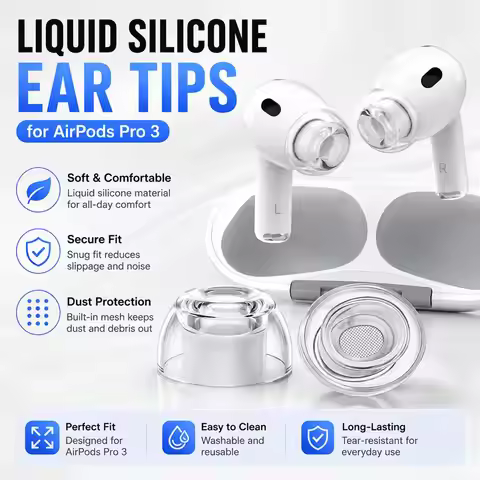 2pcs Replacement Ear Tips For Apple AirPods Pro 3 Ear Tips Rubber Earbuds Cap for Air Pods Pro3 Acce