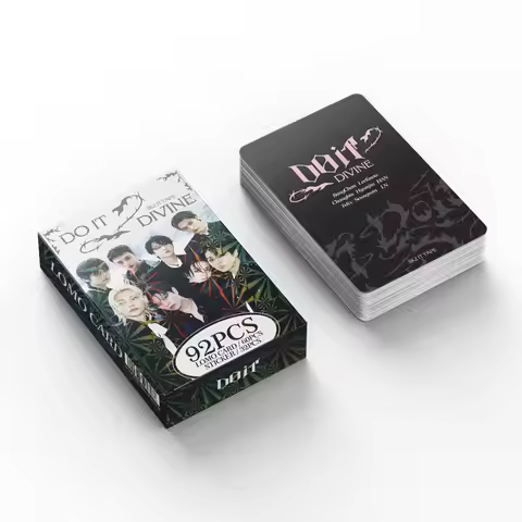 92 Small Cards of K-Pop Boy Group New Album 'DO IT' Collection, Three-Inch Photo Cards, Stickers, Do