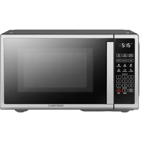 Countertop Microwave Oven 0.9 Cu. Ft. Digital Stainless Steel Microwave 900 Watt with 6 Presets, Eco