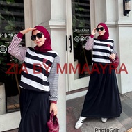 ZIA BY MMAAYRA onset atasan dengan rok terbaru bahan kaos