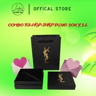 YSL Slim, Tint lipstick bag set, YSL Slim lipstick bag set with luxurious lipstick bow