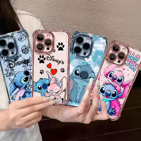 Disney Stitch Angel Case For Xiaomi Redmi Note 15 Pro 5G 15A 15C 15 Note 14 13 12 PRO Plus 14C 13C 5