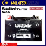 BattMaster Battery YTX9-BS With 6 Month Warranty For Kawasaki Z800 / Benelli TNT600 / KTM Duke 200