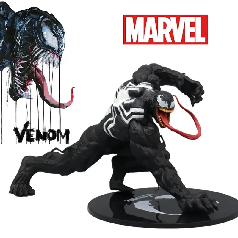 Anime One Marvel Venom Spider Man Movie Character Action Toy Model Board Car Decoration Doll Birthday Toy Gift