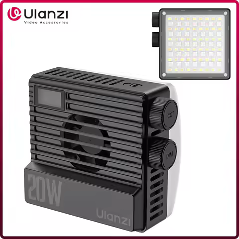 Ulanzi LE20 20W RGB Pocket Light CRI 95+ 2500K-9000K Dimmable Camera Video Light for DSLR Camera Vlo