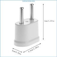VIVI 110V - 250V 50 60Hz Travel Converter US Female to EU Male AC Power Plug Adapter