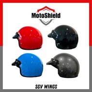 SGV Wings Half Helmet Original Motorcycle SIRIM Approved Helmet Steng/Topi Separuh/Half