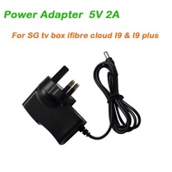 2pcs replacement power adapter ifibre colud tv box I9 5V 2A Power Supply Charger for fibre tv box I9