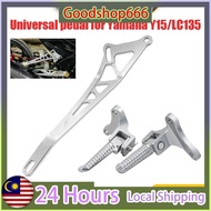 Y15 Y16 LC135 EGO 10MM YAMAHA Rear Footrest Footstep Alloy Pedal Kaki Blkg Tapak Pemijak Std & Open 