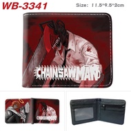 Chainsaw Man Wallets Cosplay Anime Makima Power Denji Pochita Cartoon Pu Wallet Short Coin Purse Car