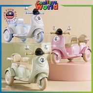 New Children's Electric Motor 2 Seater Tricycle Boy and Girl Baby Battery Car Children Can Sit Charg