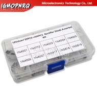 100Pcs 10 Values Rectifier Diode Assorted Kit 1N4001 1N4002 1N4003 1N4004 1N4005 1N4006 1N4007 1N581