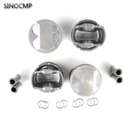 4pcs Engine Pistons Rings Set For 2015-2024 Hyundai Elantra Kona Tucson Veloster Forte  Seltos Soul 