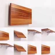 Plywood Wall Mounted Folding Table Plus Bracket Size 120X50Cm 80X40Cm 60X40Cm 60X30Cm 80X20Cm Color