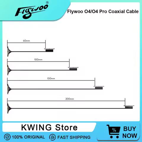Flywoo 6cm/10cm/15cm/20cm O4 Coaxial Cable For O4 / O4 PRO FPV System Kit 60/100/150/200mm for VTX D