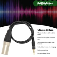 UAENAUH0 3.5mm to 3pin XLR Cable, Locking Connector 60cm / 2.0ft Balanced Audio Cable, 1/8inch TRS M