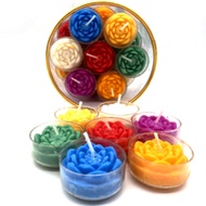 Dafu Plastic Shell 4 Hours 28 Pcs Lotus Head Butter Lamp 36 Boxes Colorful Lamps Candle Buddha Headl
