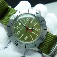 Vostok Watch Komandirskie 350746 Khaki dial 100 meter divers