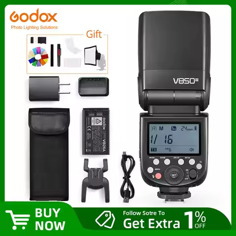 Godox V850III 76W 2.4G GN60 Wireless X System Li-ion Battery Speedlite for Canon Nikon Sony Pentax O