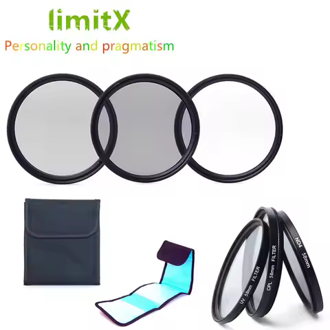 Accessories 43mm UV CPL ND4 Filter Kit & Case For Leica D-LUX8 D-LUX Typ109 Panasonic DMC-LX100 LX10