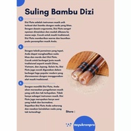 Suling Bambu Dizi China Flute Seruling Bamboo Tbk