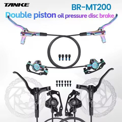 TANKE MT200 Bike 2 Piston 3 Finger Steel Lever Bike Parts Upgrade Hydraulic Bicycle Brake Disc Brake