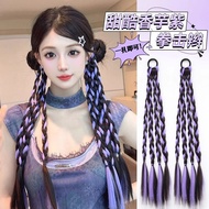 Wig Braids Dopamine Highlight Boxing Braids Influencer Braids Female Concert Braids Low-Tie Double P