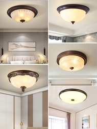 American Countryside Ceiling Lamp Simple Retro Aisle Balcony Foyer  Home Entrance LED Lamp