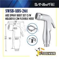 Saniware ABS Spray Bidet Set C/W Holder & 1.2m Flexible Hose - SWSB-ABS-261