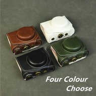 PU Leather Camera Bag Half Body Cover for Canon Powershot G7X II G7X III  G7X Mark II III  G7X2 G7X3