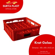 25 HOLE GLASS CRATE / THICK CRATE / PLASTIC CRATE / GLASS BASKET / CATERING BASKET - CATERING CRATE 