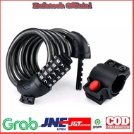 TaffGUARD 5-Digit Number Code Bicycle Lock - SJ008 - Black - OMSE6LBK