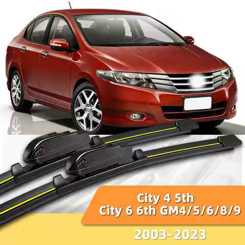 2PCS Car Wiper Blade Suitable For Honda City 4 5th City 6 6th GM4/5/6/8/9 2003-2023 Natural Rubber S