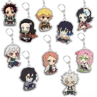 Demon Slayer Makomo Uzui Tengen Iguro Obanai Mitsuri Kanroji Acrylic Selfmade Cartoon Anime keychain