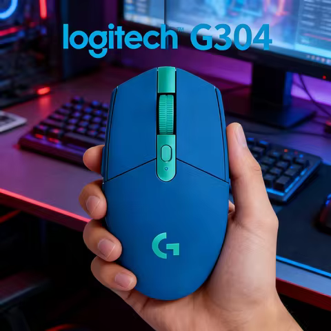 ogitech G304 Wireless Gaming Mouse 6 Programmable Buttons 250h Battery Life For E-Sports