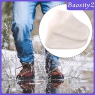 [Baosity2] 3x Shoe Covers Silicone Waterproof Rubber Rain Shoe Covers, Reusable Galoshes Overshoes Shoe Protectors Rain Boots Cover Girls Running