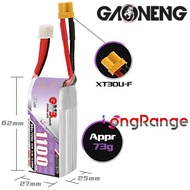 Gaoneng GNB 11.4HV 1100mAh 60C 3S Lipo Battery with XT30 Plug GNB1100/60-3S