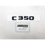 Mercedes Benz C350 Logo Emblem Matte Black Badge AMG C Class C 350 BiTurbo Matt black