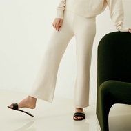 knitCircle - JUNE CARTER (4 สี) knitCircle x Junejune กางเกงไหมพรม ลายทอเรียบ ปลายขาบาน เนื้อผ้านุ่ม