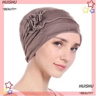 HUISHU Turban Hats Softness Muslim Scarf Cap Cancer Chemo Beanies Cap