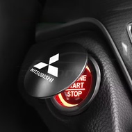 [Ready Stock] Mitsubishi Logo High Quality Zinc Alloy Car Auto Engine Start Stop Push Button Cover D