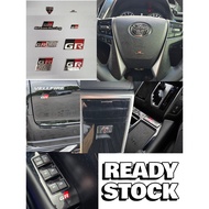 emblem gr sport universal plat stering dashboard toyota vios gr hilux gr wish caldina alphard vellfi