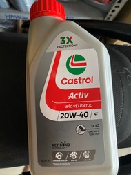 NHỚT XE SỐ CASTROL ACTIV 20W40 1 lít và 0.8 lít (BÌNH XÁM)