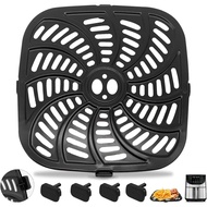 Air Fryer Grill Pan for Gourmia GAF856 GAF826, Nonstick 9.8''*9.8'' Square Air Fryer Replacement Par