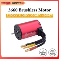 SURPASS HOBBY 3660 2200KV 3100KV 3500KV 4200KV Waterproof Brushless Motor 3.175mm/5mm For 1/10 2S 3S